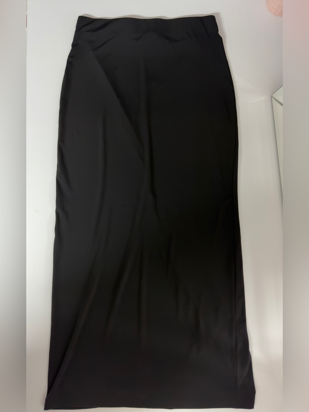 Dynamite Black Maxi Skirt - Sleek Straight Fit